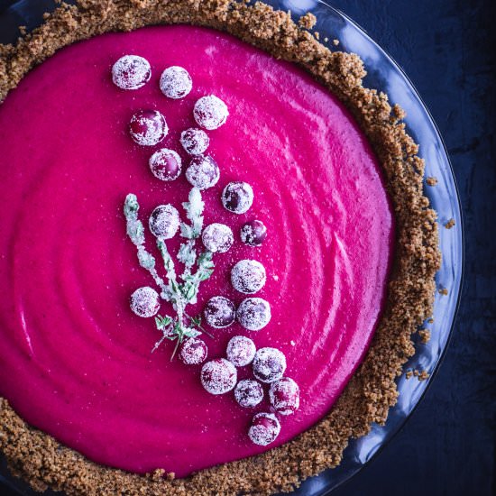 Cranberry Gingersnap Pie
