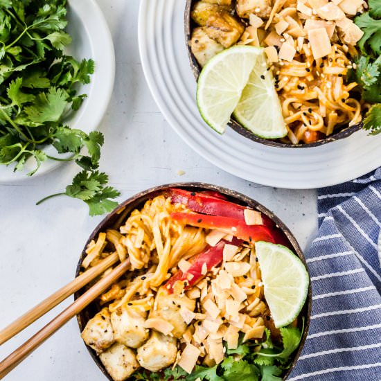 Mango Curry Noodle Bowls