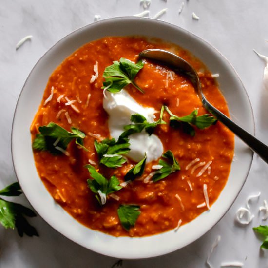Lentil Coconut Soup