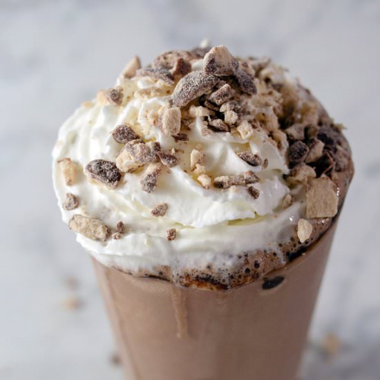 Triple Chocolate Malt Milkshakes