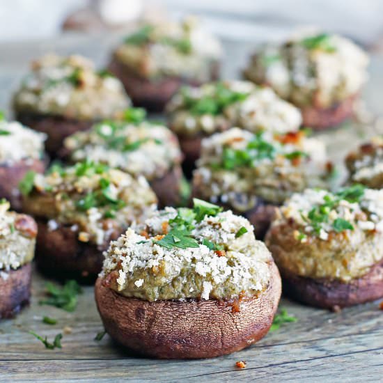 Easy Cream Cheese Stuffed Mushrooms