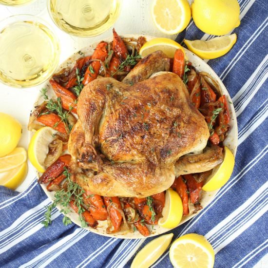 Lemon Thyme Oven Roasted Chicken