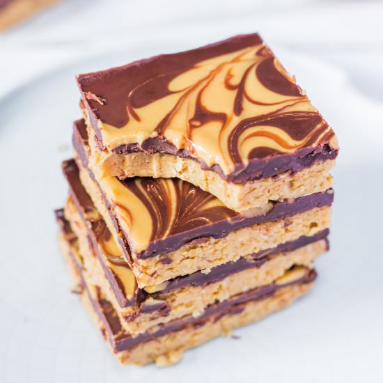 Vegan Chocolate Peanut Butter Bars