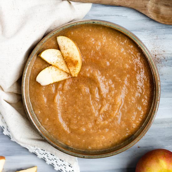 Instant Pot Apple Cider Apple Sauce