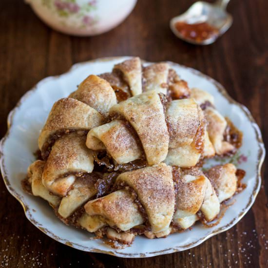 Rugelach with Fig Jam and Walnut
