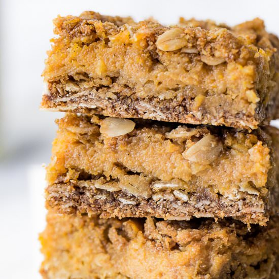 Pumpkin Pie Crumble Bars