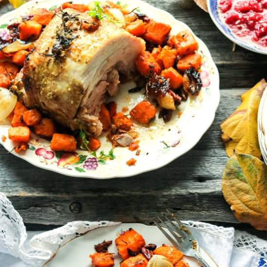 MUSTARD GLAZED PORCHETTA