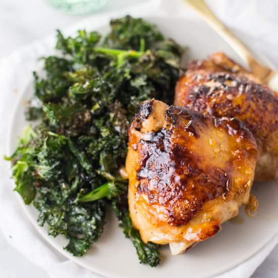Honey Garlic Chicken Thighs