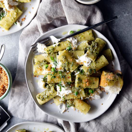 Sweet Pea and Basil Pesto