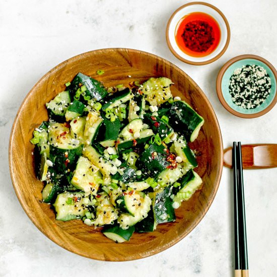Sichuan Smashed Cucumber Salad