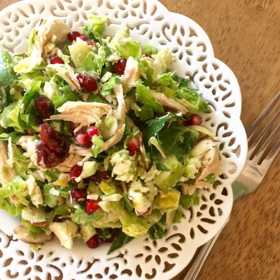 Pomegranate Brussels Sprout Salad