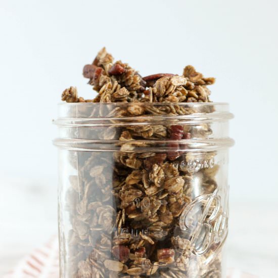 Chocolate Maple Pecan Granola
