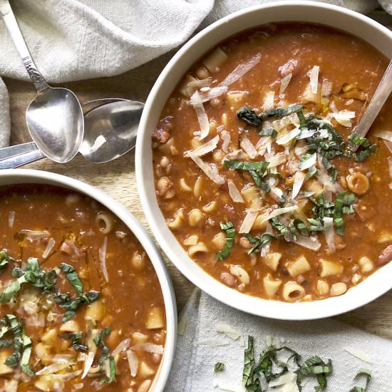 16 bean pasta e fagioli