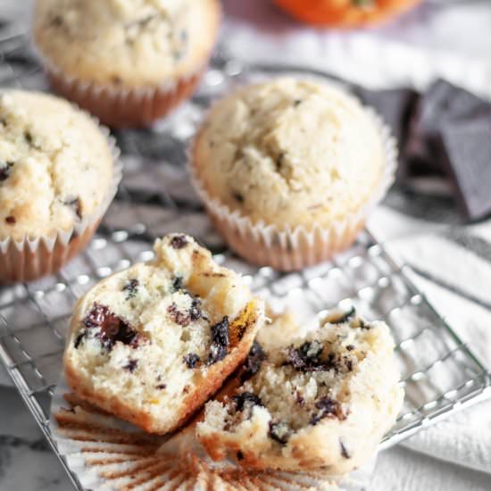 Orange Chocolate Chunk Muffins