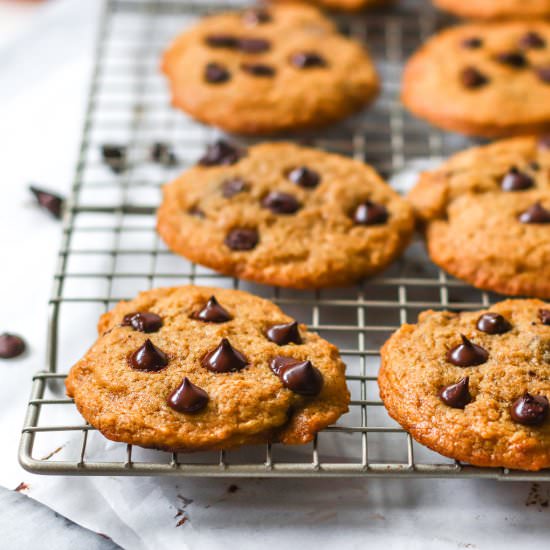 Vegan Pumpkin Choco Chip Cookies