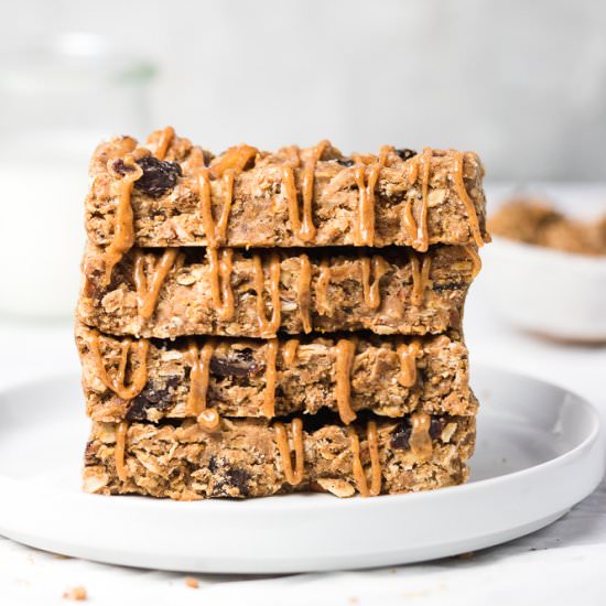 Apple Almond Butter Granola Bars