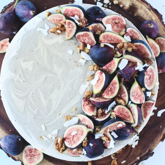 Raw Fig & Cardamom Cheesecake