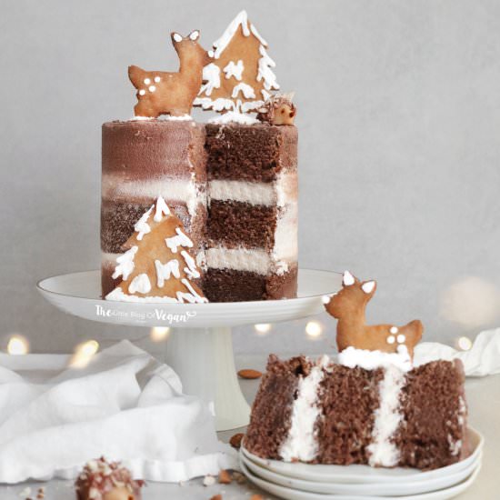 Vanilla & chocolate cake