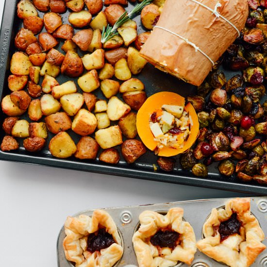 Sheet Pan Vegetarian Thanksgiving