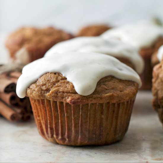 Pumpkin Protein Oat Muffins