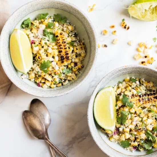 Healthy Mexican Street Corn Salad