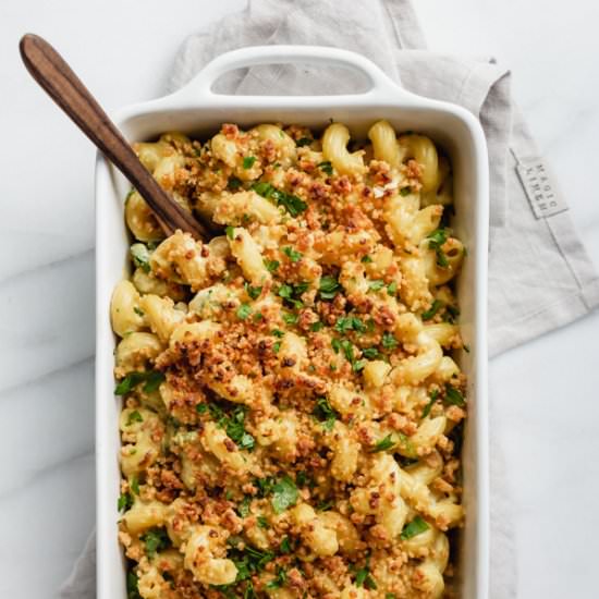 Vegan Jalapeno Popper Mac n’ Cheese