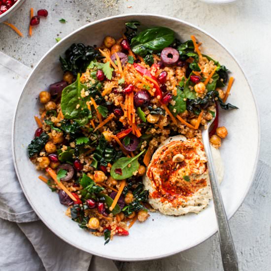 Carrot harissa salad