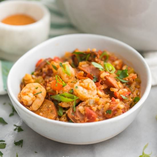 Jambalaya with Sausage & Shrimp