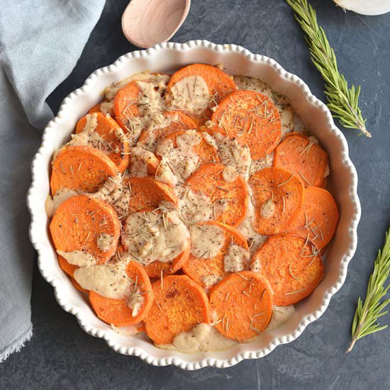 Whole30 Sweet Potato Au Gratin