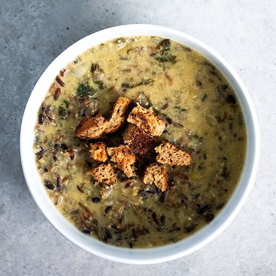 INSTANT POT WILD RICE SOUP