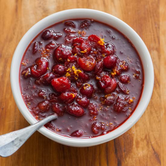 Tangerine-Port Cranberry Sauce