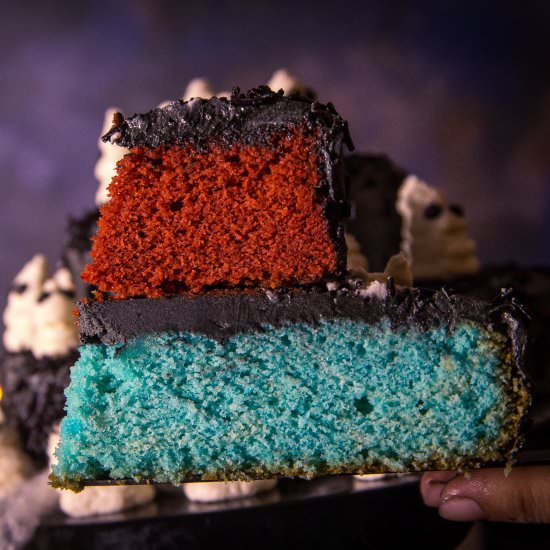 Easy Halloween Ghost cake