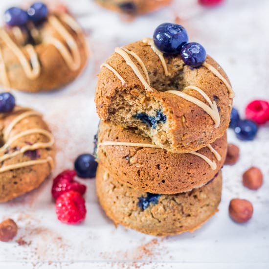Blueberry Peanut Butter Baked Donut