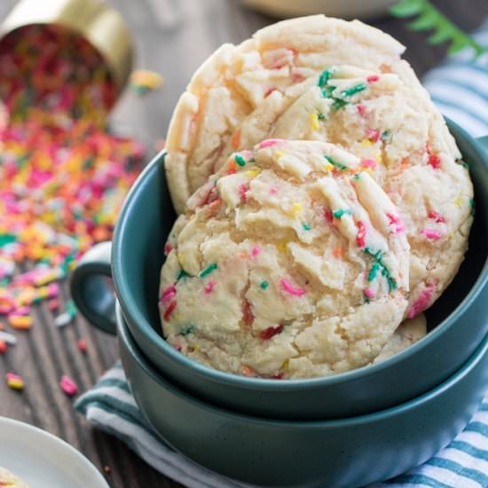 Oversized Sprinkle Sugar Cookies