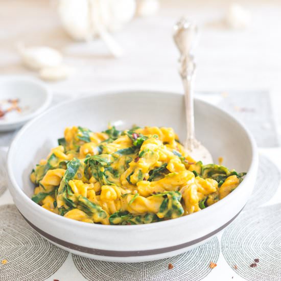 Pumpkin Garlic Pasta
