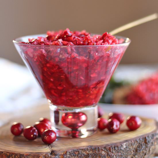 Fresh cranberry salsa