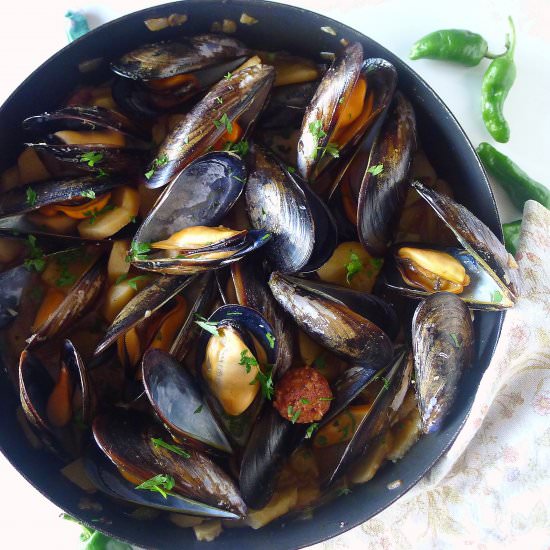 Potatoes with Mussels