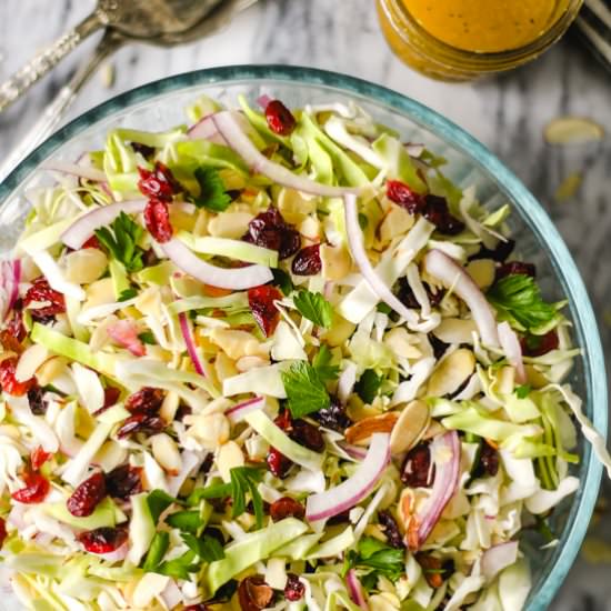 Cranberry Almond Slaw