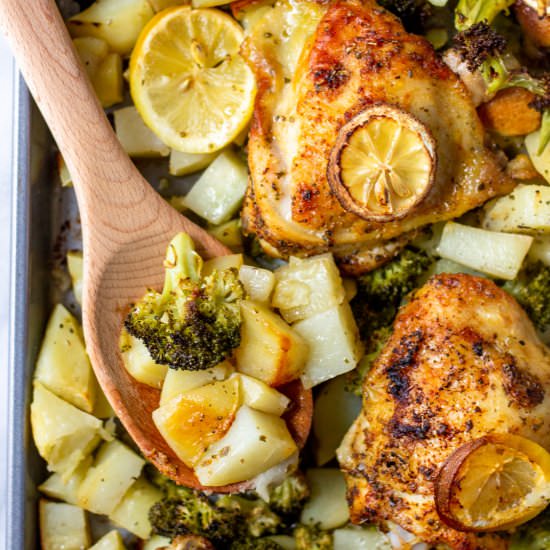 One Pan Lemon Herb Chicken
