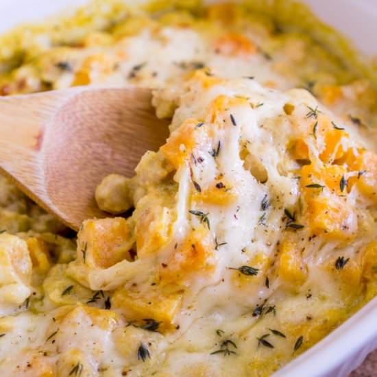 Chickpeas and Butternut Squash Bake