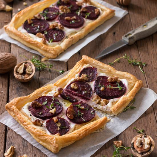 Beetroot And Goat’s Cheese Tarts