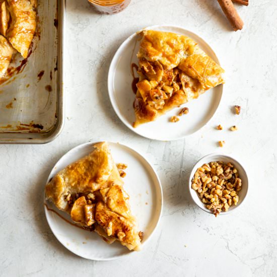 Bourbon Caramel Apple Galette