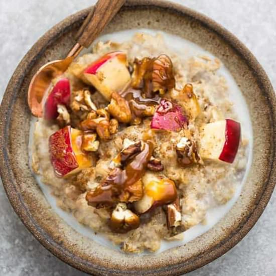 Apple Cinnamon Steel Cut Oats