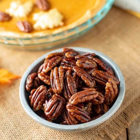 Maple Glazed Pecans