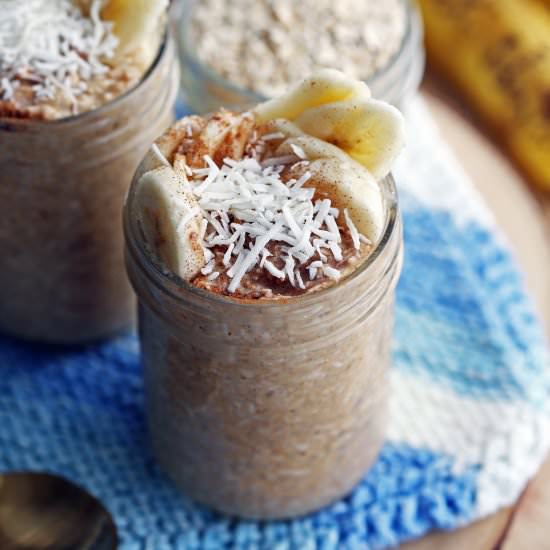 Banana Coconut Overnight Oats