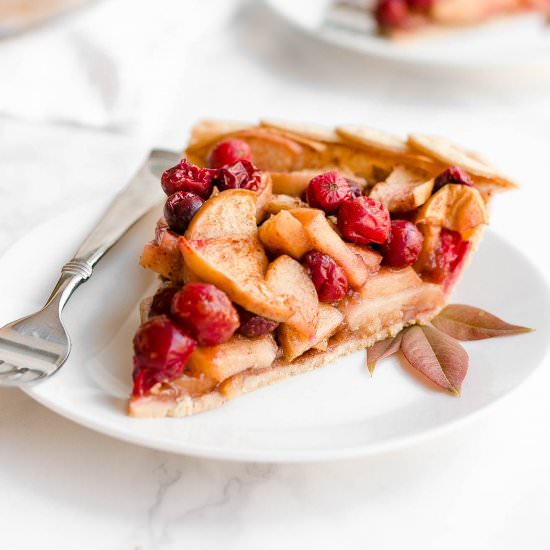 Healthy Cranberry Apple Pie