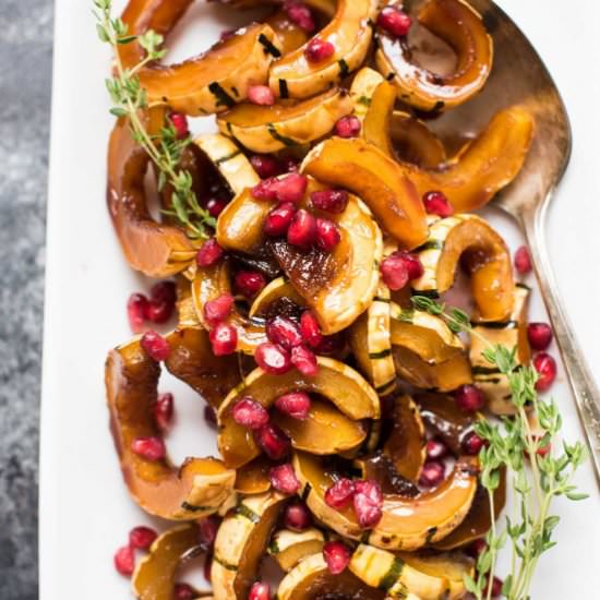 20 Minute Maple Soy Roasted Squash