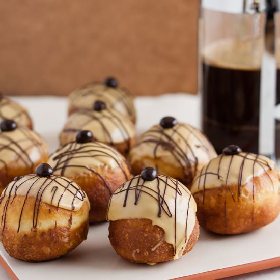 Coffee and Irish Cream Doughnuts