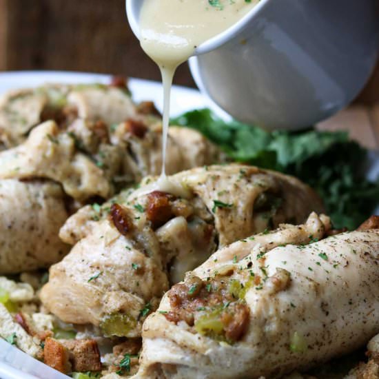 Instant Pot Chicken Stuffing Gravy