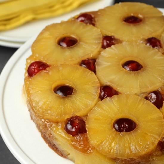 Vegan Pineapple Upside Down Cake